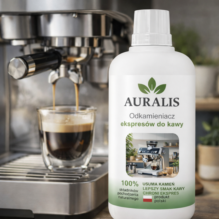 Auralis środek do czyszczenia i odkamieniania ekspresów do kawy 500 ml zdjęcie produktowe lifestyle