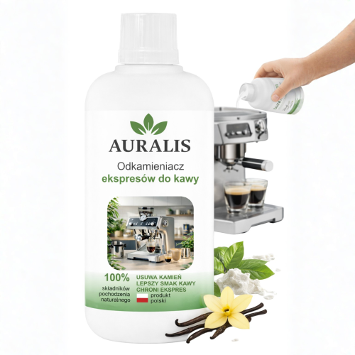 Auralis odkamieniacz ekspresów do kawy 500 ml usuwa kamień chroni ekspres
