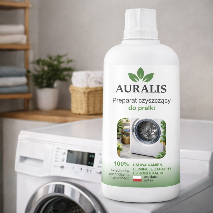 Auralis preparat czyszczący do pralki 500 ml przy pralce automatycznej zdjęcie produktowe