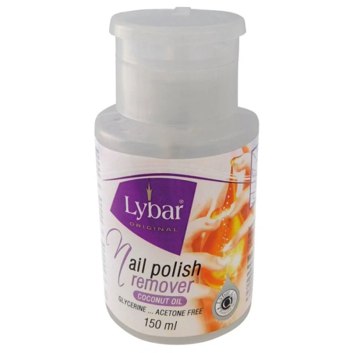 Zmywacz do paznokci LYBAR z pompką 150 ml do usuwania lakieru
