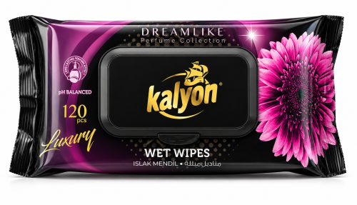 Kalyon chusteczki nawilżane perfumowane Dreamlike 120 szt miękkie delikatne do codziennego użycia