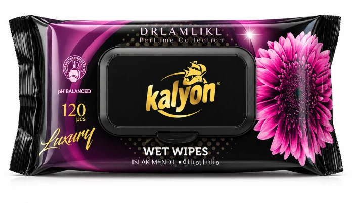 Kalyon chusteczki nawilżane perfumowane Dreamlike 120 szt miękkie delikatne do codziennego użycia