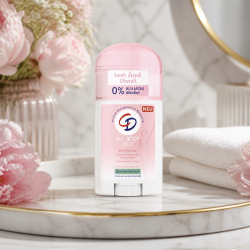 Delikatny dezodorant CD All Body Deo do różnych partii ciała i codziennego odświeżenia.