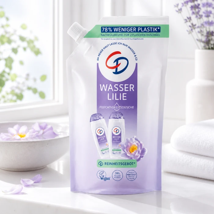 CD Wasserlilie 500 ml refill – mniej plastiku i wygodne uzupełnienie butelki.