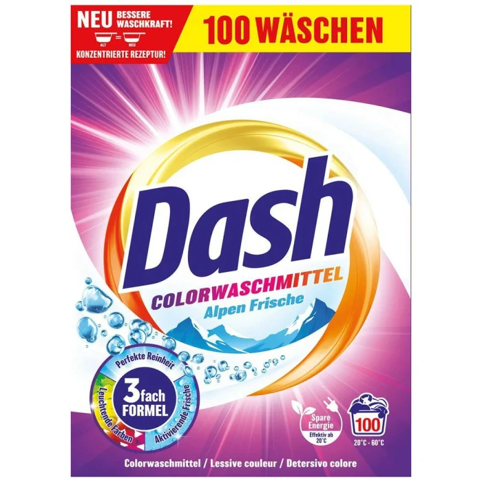 Dash Color Alpen Frische proszek do prania kolorów 5kg 100 prań
