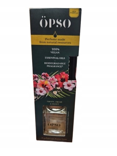 OPSO Caribbean Palm Tree patyczki zapachowe 50ml wegańskie
