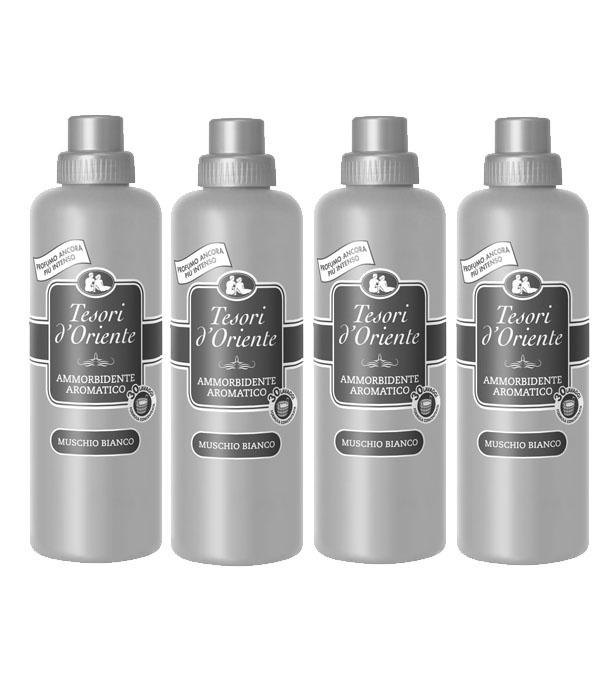 Tesori d Oriente Muschio Bianco płyn do płukania 4x760ml zestaw