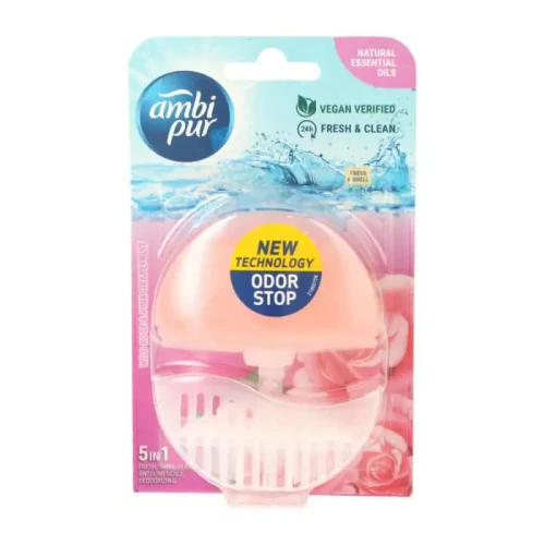 Ambi Pur 5in1 Rose Grapefruit zawieszka do WC 55ml Odor Stop