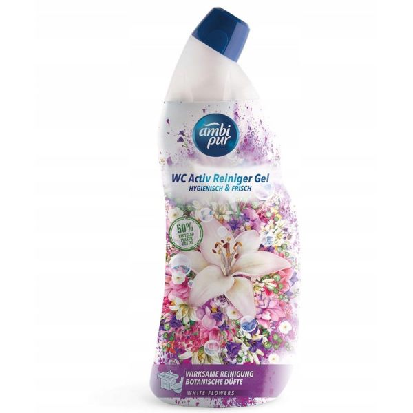 Ambi Pur WC Active Gel żel do czyszczenia WC White Flowers 750ml
