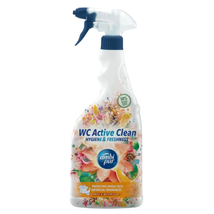 Ambi Pur WC Active Clean spray do czyszczenia WC Citrus Waterlily 750 ml