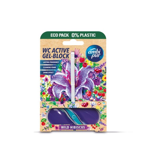 Ambi Pur WC Active Gel Block Wild Hibiscus zawieszka do WC 45 g