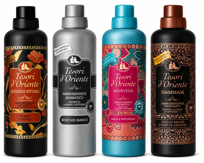 Tesori d’Oriente płyn do płukania tkanin zestaw 4 x 760 ml