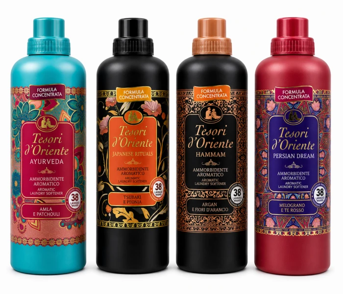 Tesori d’Oriente płyn do płukania tkanin zestaw 4 x 760 ml