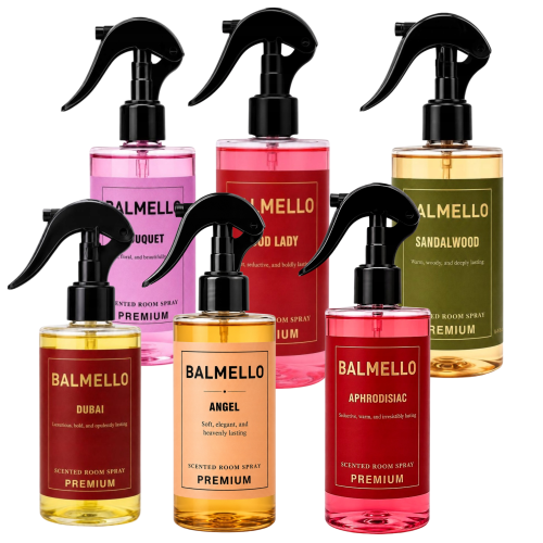 Balmello spray zapachowy do domu Premium zestaw 6x250ml mix zapachów