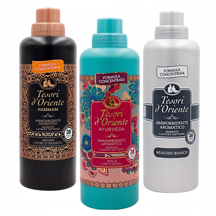 Tesori d Oriente płyn do płukania tkanin zestaw 3x760ml 114 prań