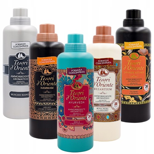 Tesori d Oriente płyn do płukania tkanin zestaw 5x760ml 190 prań