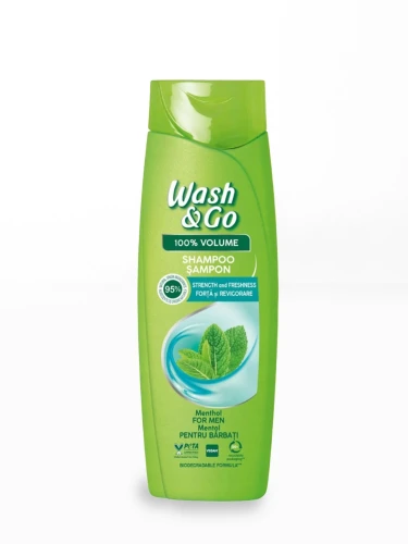 Wash & Go 100% Volume szampon męski Menthol Strength & Freshness