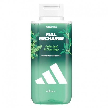 Adidas Vibes Full Recharge żel pod prysznic 400 ml Cedar Leaf Clary Sage