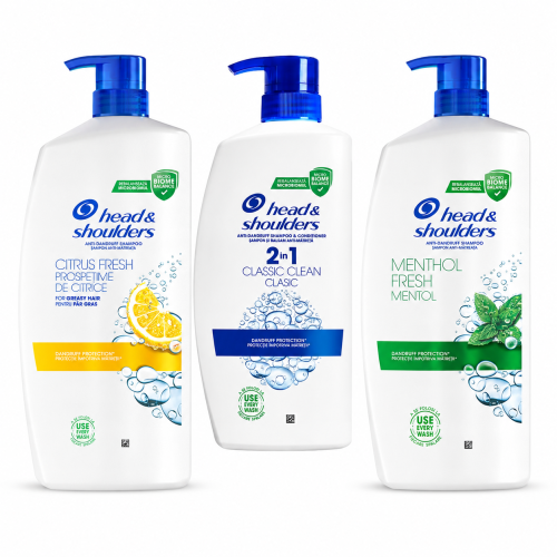 Head & Shoulders zestaw 3 x 800 ml szampony przeciwłupieżowe z pompką