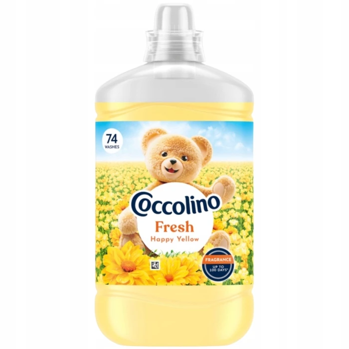 Coccolino Fresh Happy Yellow płyn do płukania tkanin 1702 ml 74 prania