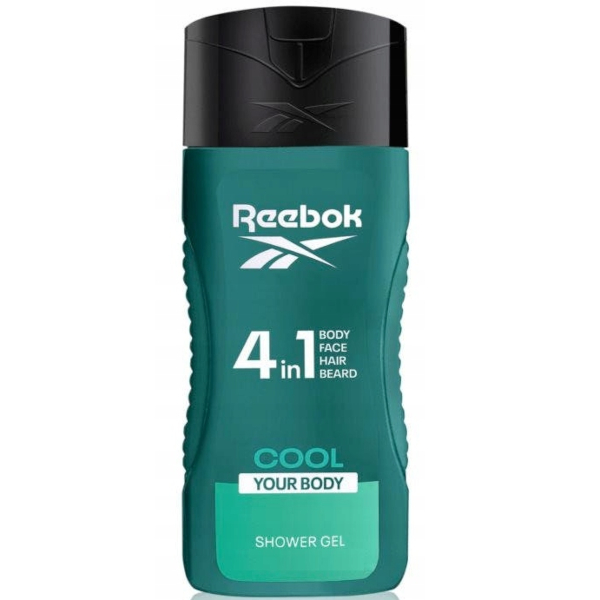 Reebok Cool Your Body żel pod prysznic 4w1 do ciała twarzy włosów i brody 400 ml