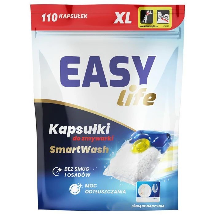 Easy Life SmartWash kapsułki do zmywarki XL 110 sztuk