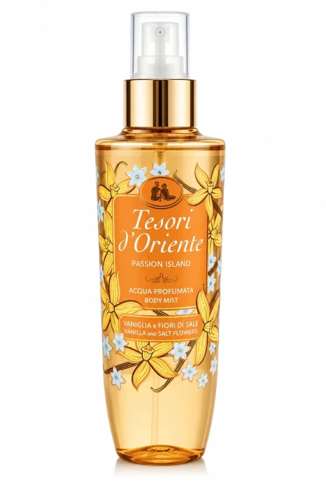 Tesori d’Oriente Passion Island mgiełka do ciała wanilia kwiaty soli 200 ml