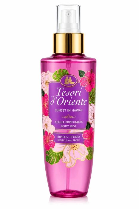 Tesori d’Oriente Sunset in Hawaii mgiełka do ciała hibiskus piwonia 200 ml