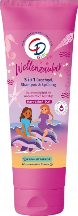 CD Wellenzauber Girl 3w1 żel pod prysznic szampon odżywka 250 ml