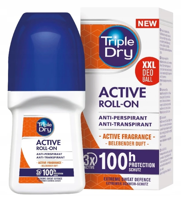 Triple Dry Active antyperspirant roll-on 100h 50 ml