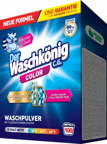 Der Waschkönig Color proszek do prania kolorów 6 kg 100 prań
