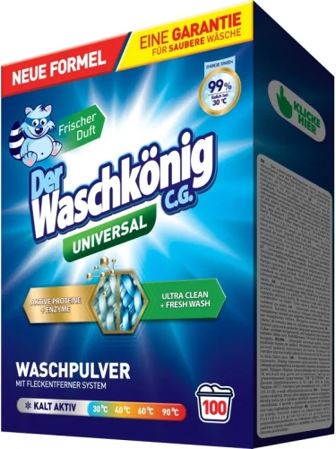 Der Waschkönig Universal proszek do prania 6 kg 100 prań