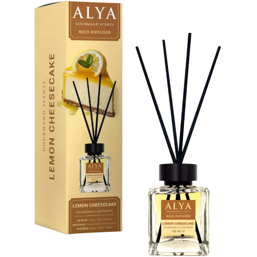 ALYA Lemon Cheesecake dyfuzor zapachowy z patyczkami 100 ml