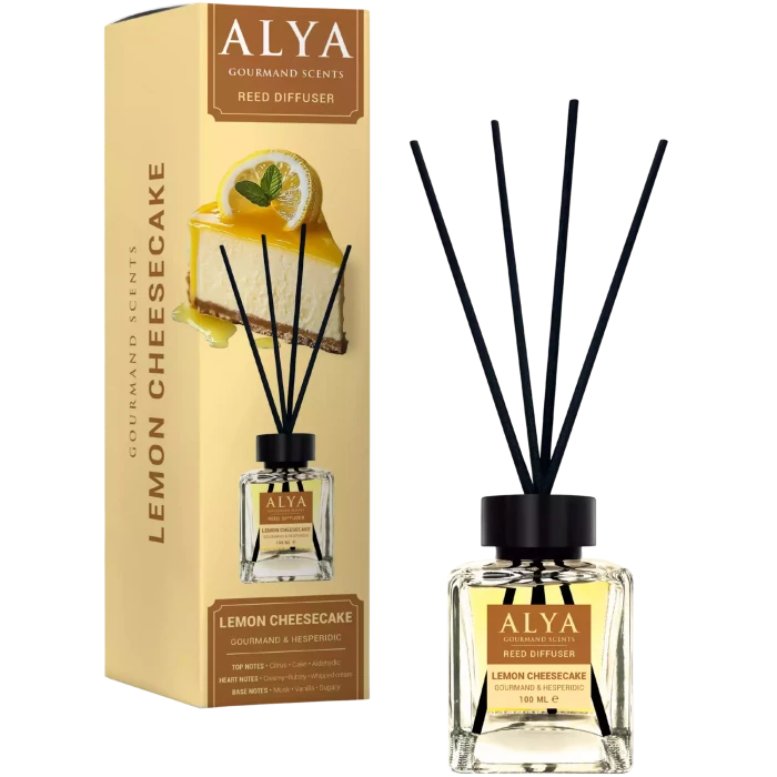 ALYA Lemon Cheesecake dyfuzor zapachowy z patyczkami 100 ml
