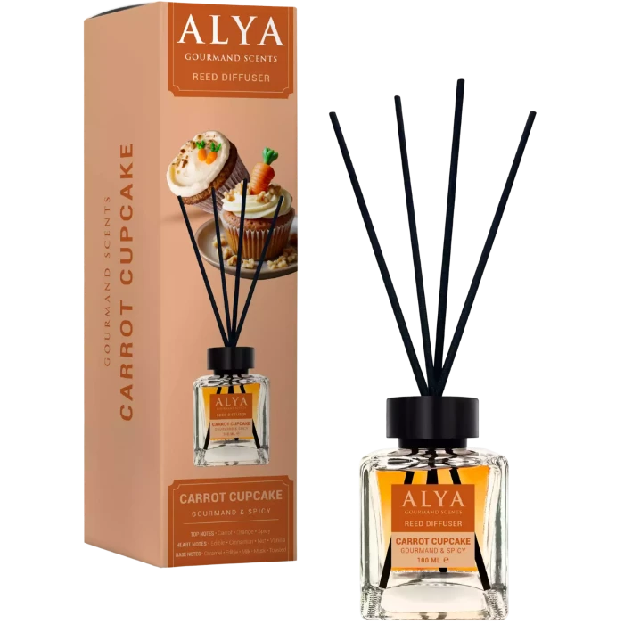 ALYA Carrot Cupcake dyfuzor zapachowy z patyczkami 100 ml