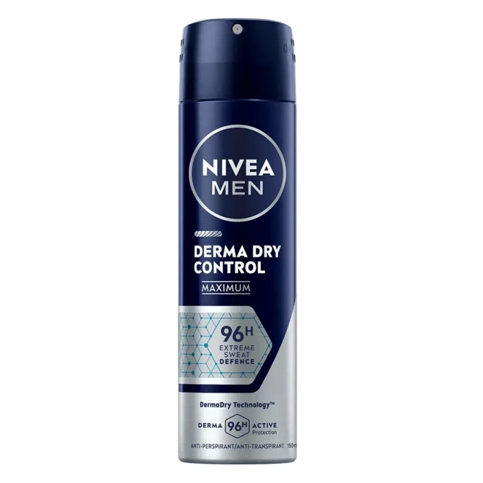 Nivea Men Derma Dry Control Maximum antyperspirant spray 150 ml