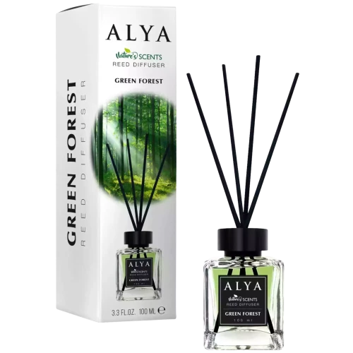 ALYA Green Forest dyfuzor zapachowy z patyczkami 100 ml