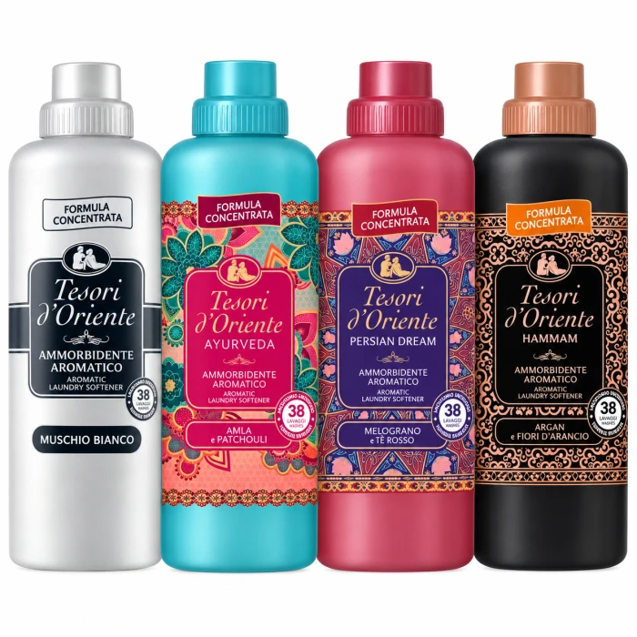 Tesori d’Oriente płyny do płukania 4x760 ml mix zapachów 152 prania