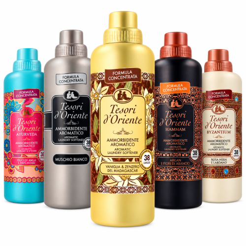 Tesori d’Oriente płyny do płukania 5x760 ml zestaw mix 190 prań