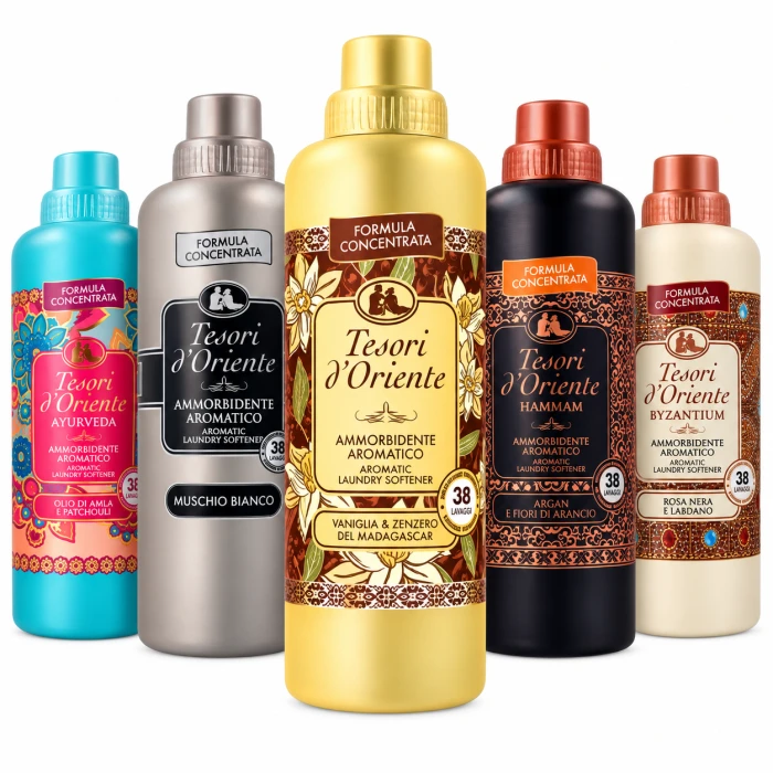 Tesori d’Oriente płyny do płukania 5x760 ml zestaw mix 190 prań