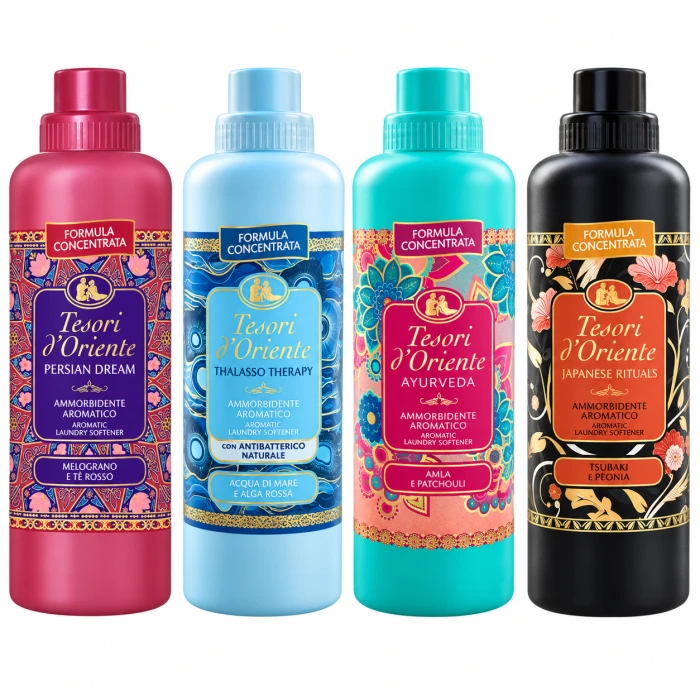 Tesori d’Oriente płyny do płukania 4x760 ml mix zapachów 152 prania