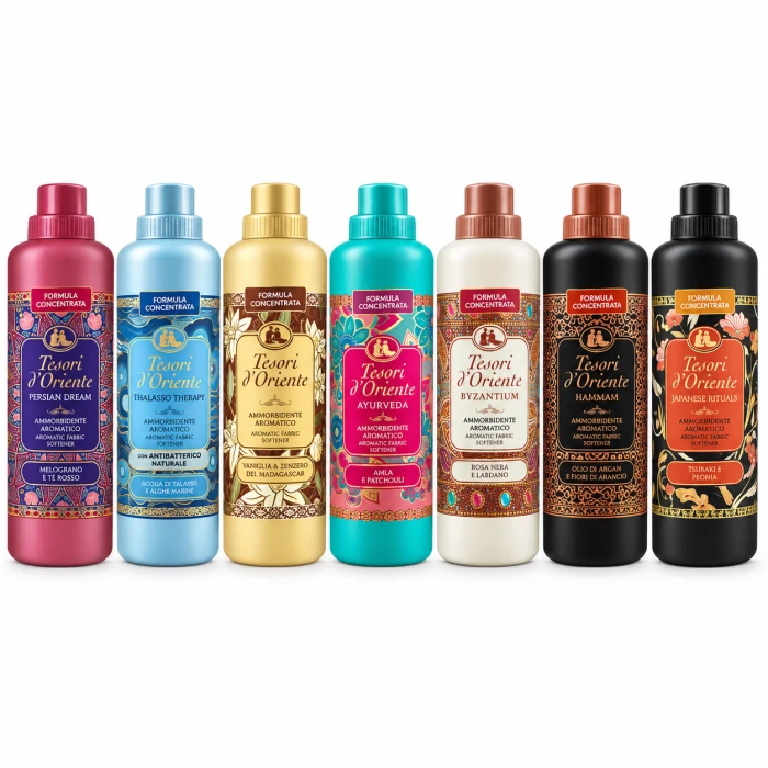 Tesori d’Oriente płyny do płukania 7x760 ml mix zapachów 266 prań