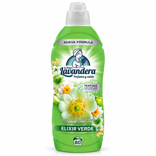 La Antigua Lavandera Elixir Verde płyn do płukania 80 prań