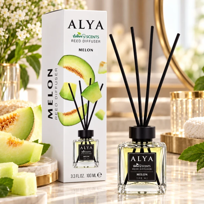 ALYA Melon patyczki zapachowe 100 ml – soczysty owocowy aromat