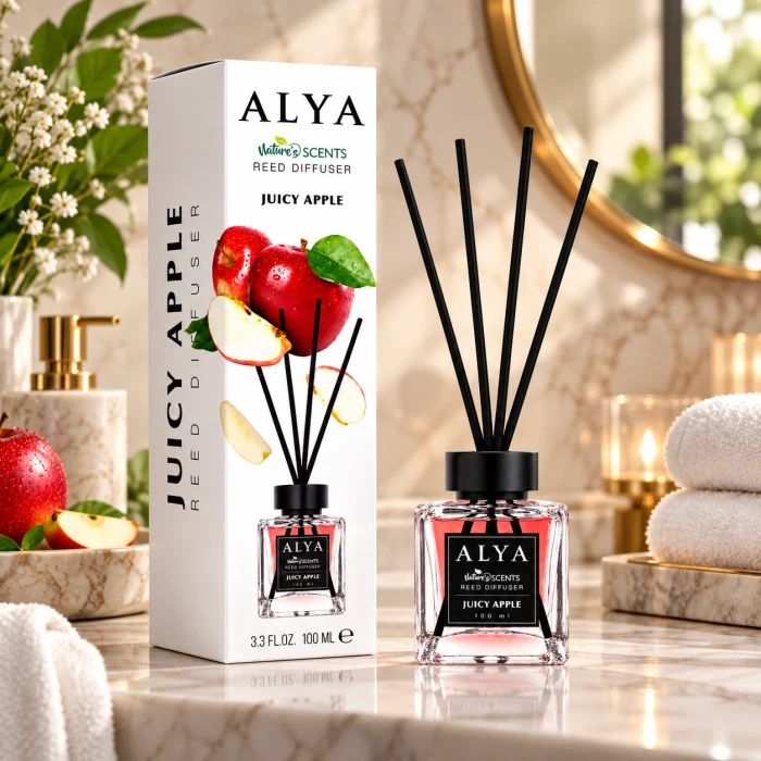 ALYA Juicy Apple patyczki zapachowe – świeży owocowy aromat