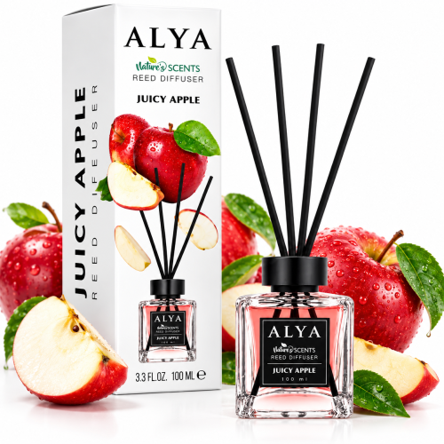 ALYA Juicy Apple 100 ml – dyfuzor zapachowy z patyczkami