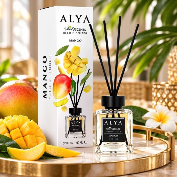 ALYA Mango patyczki zapachowe 100 ml – egzotyczny aromat