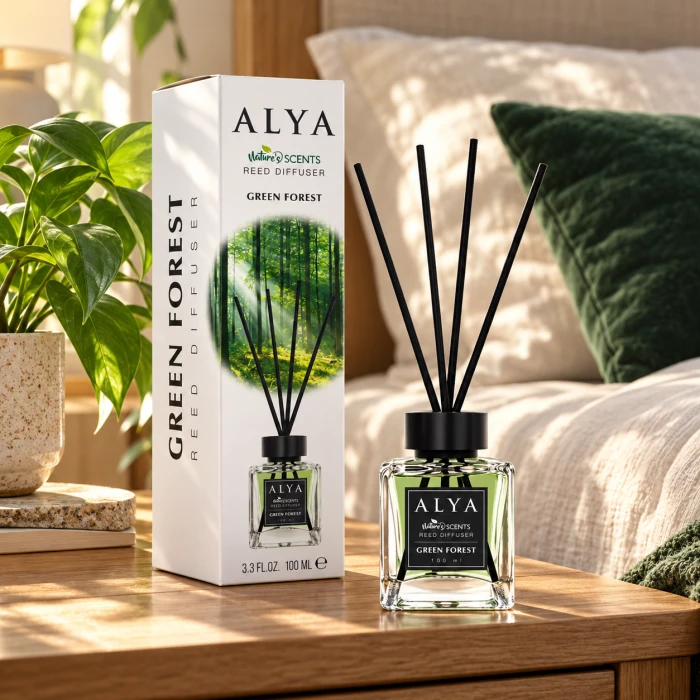 ALYA Green Forest patyczki zapachowe 100 ml – drzewny aromat