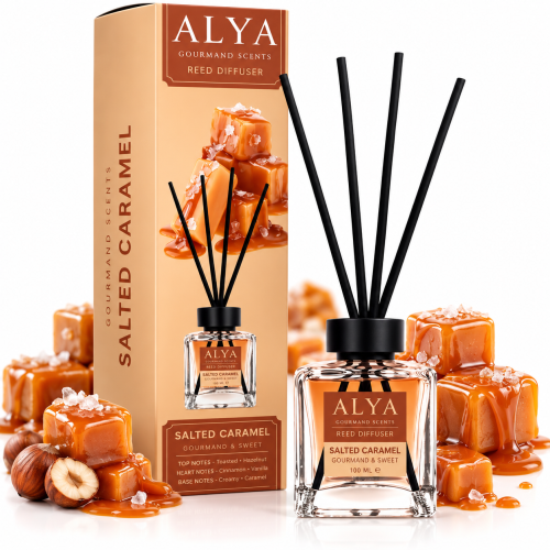 ALYA Salted Caramel 100 ml – dyfuzor zapachowy z patyczkami