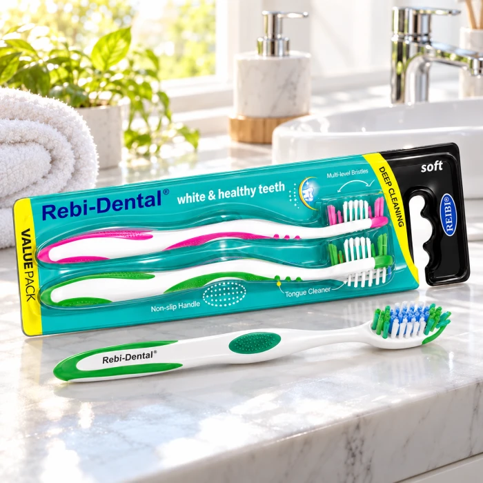 Rebi-Dental Soft – manualne szczoteczki do zębów 2 szt.